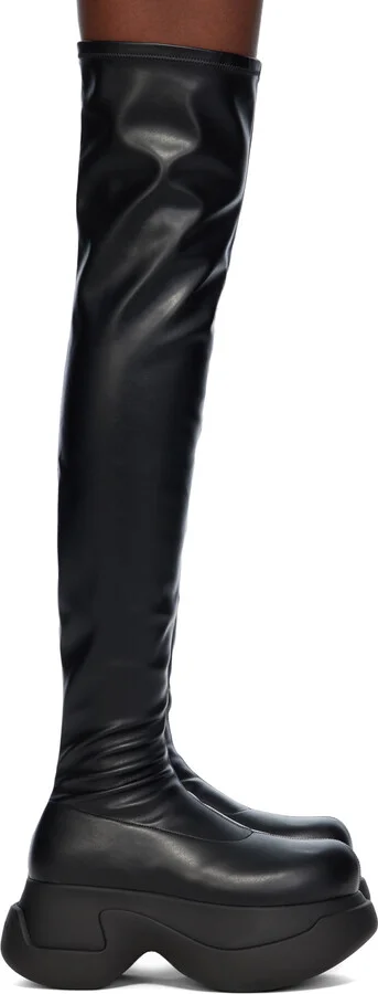 Marni Black Chunky Stretch Boots