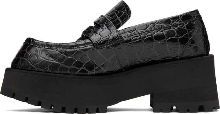 Marni Black Croc Loafers - Image 3