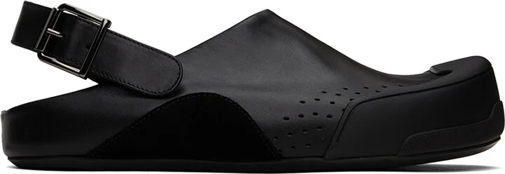 Marni Black Fussbett Sabot Sandals