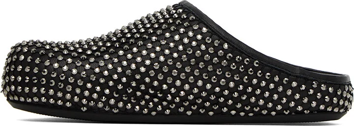 Marni Black Fussbett Sabot Slippers - Image 3