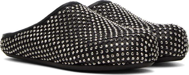 Marni Black Fussbett Sabot Slippers - Image 4