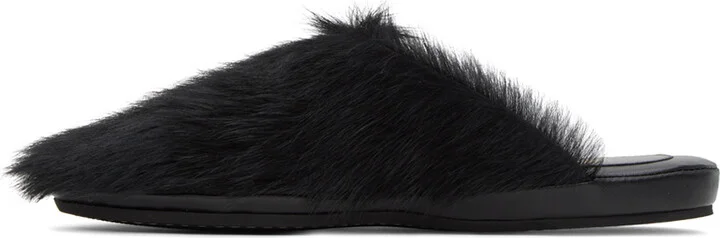 Marni Black Fussbett Sabot Slippers - Image 3