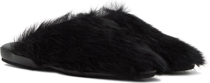 Marni Black Fussbett Sabot Slippers - Image 4