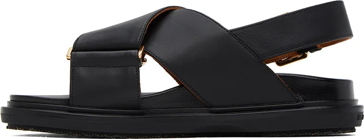 Marni Black Fussbett Sandals - Image 3