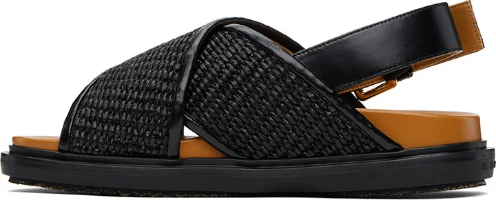 Marni Black Fussbett Sandals - Image 3