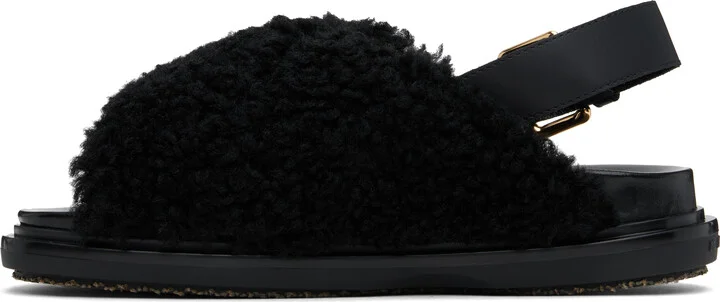 Marni Black Fussbett Sandals - Image 3