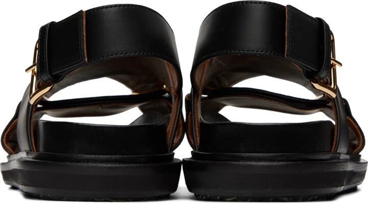 Marni Black Fussbett Sandals - Image 2