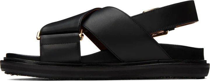 Marni Black Fussbett Sandals - Image 3