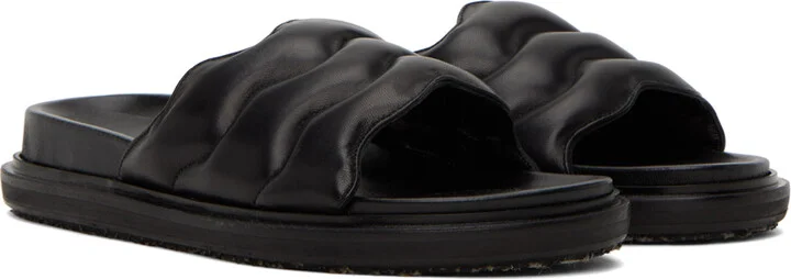 Marni Black Fussbett Slides - Image 4