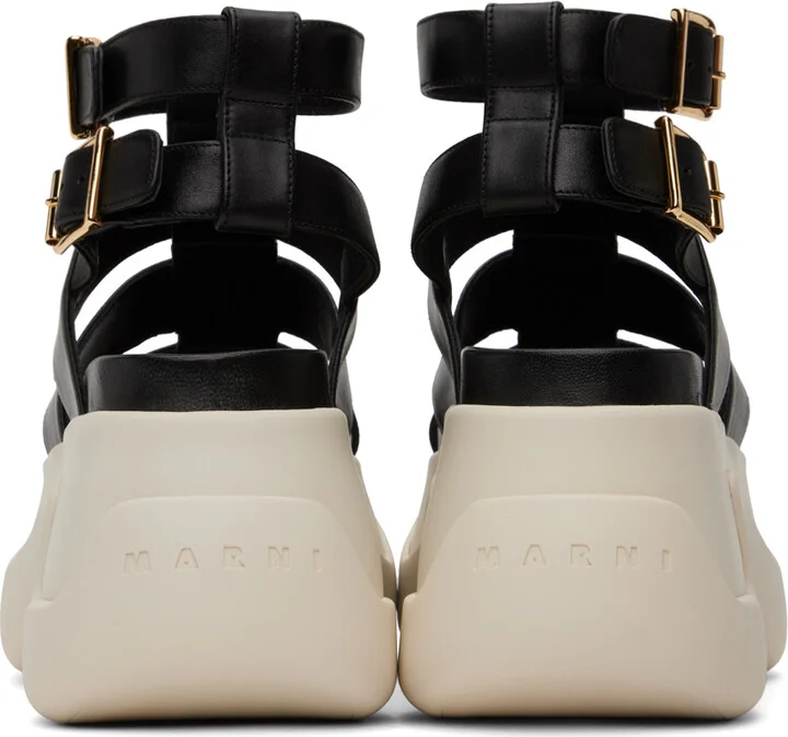 Marni Black Gladiator Platform Sandals - Image 2