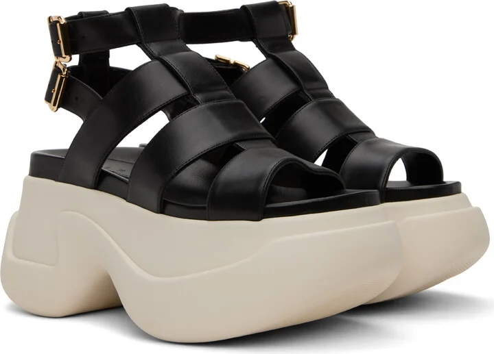 Marni Black Gladiator Platform Sandals - Image 4