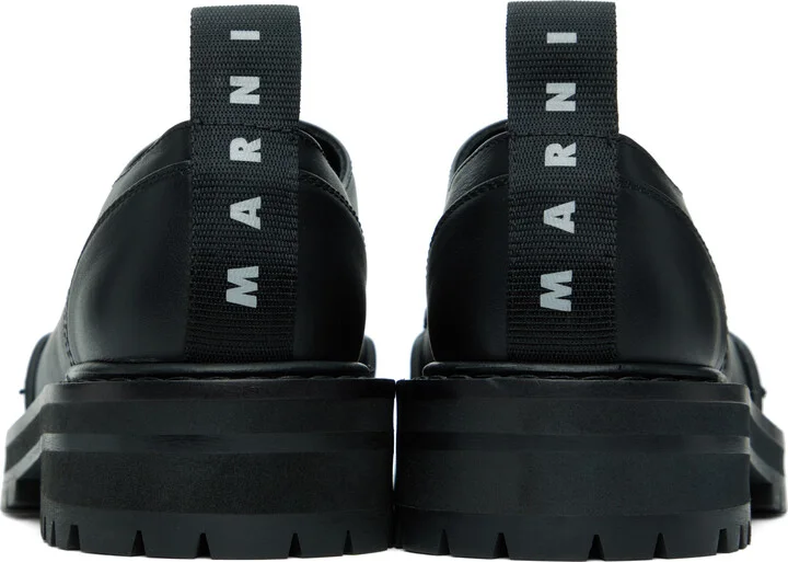 Marni Black Leather Dada Army Derbys - Image 2