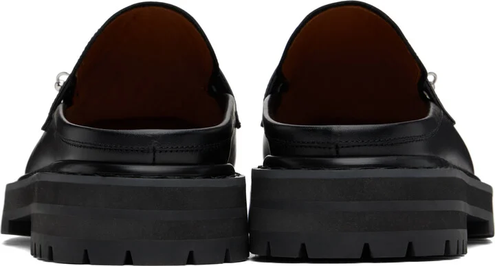 Marni Black Leather Piercing 2.0 Chunky Slip-on Loafers - Image 2