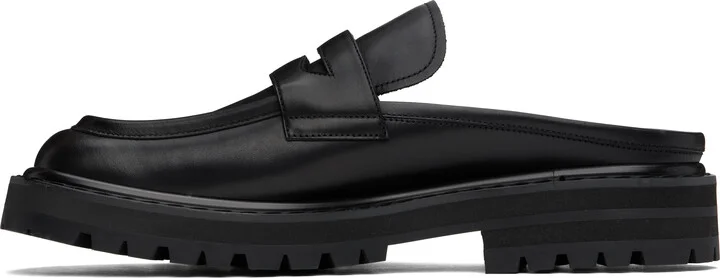 Marni Black Leather Piercing 2.0 Chunky Slip-on Loafers - Image 3