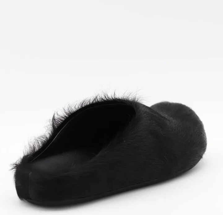 Marni Black Leather Sandals - Image 2