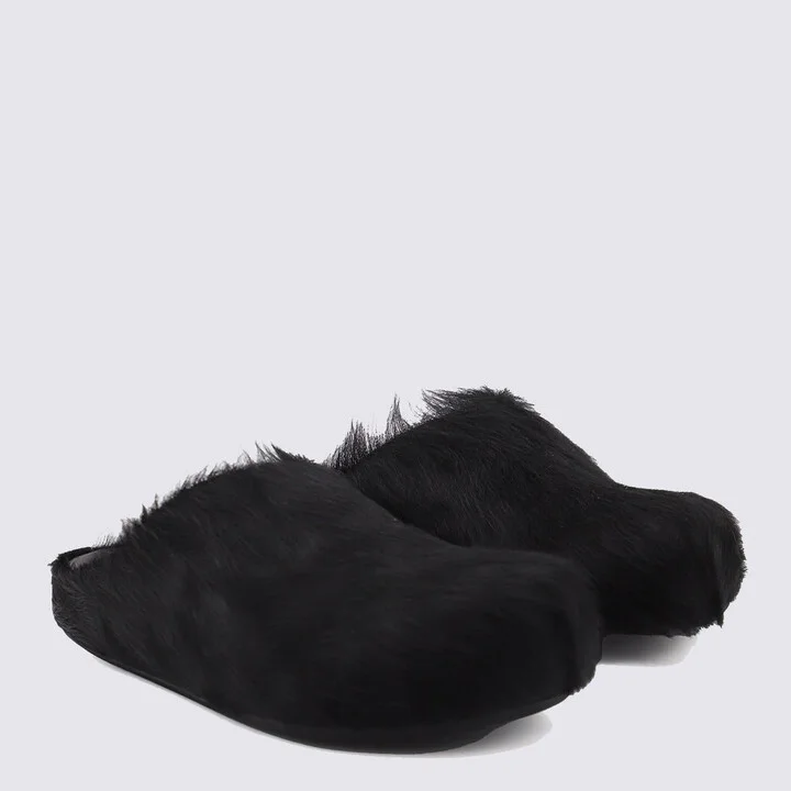 Marni Black Leather Sandals - Image 3