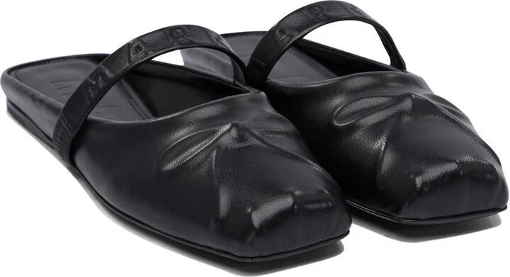 Marni Black Leather Slippers - Image 2