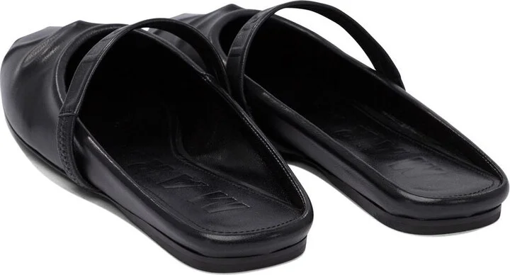 Marni Black Leather Slippers - Image 9
