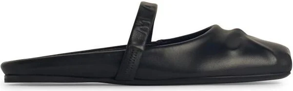 Marni Black Leather Slippers