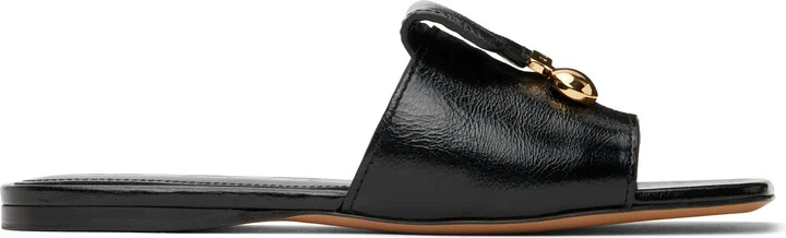 Marni Black Leather Trunkaroo Sandals