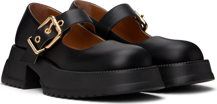 Marni Black Mary Jane Platform Loafers - Image 4