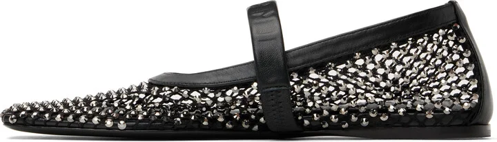 Marni Black Mesh Mary Jane Ballerina Flats - Image 3