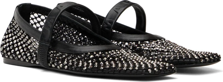 Marni Black Mesh Mary Jane Ballerina Flats - Image 4