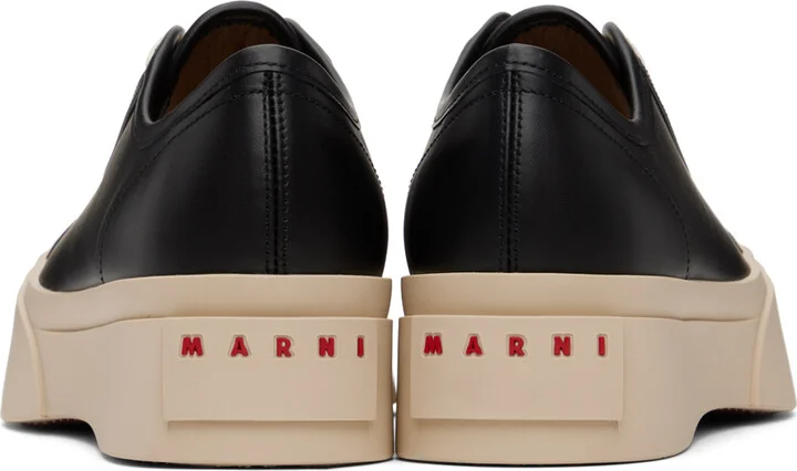 Marni Black Nappa Leather Pablo Sneakers - Image 2