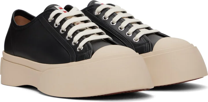 Marni Black Nappa Leather Pablo Sneakers - Image 4