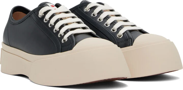 Marni Black Nappa Leather Pablo Sneakers - Image 4