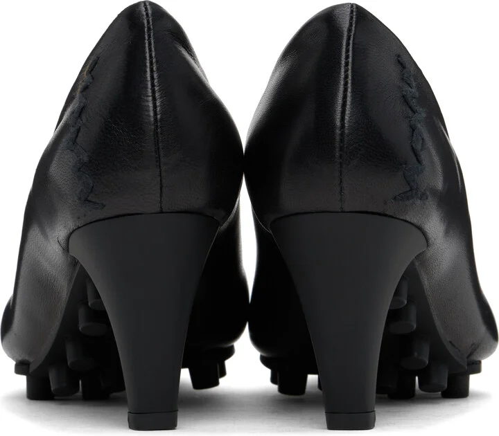Marni Black Nappa Spike Heels - Image 2