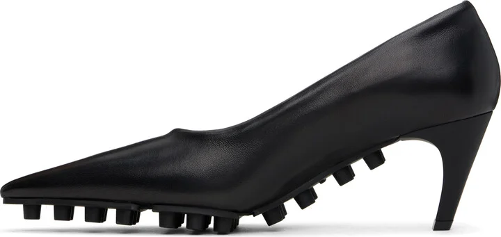Marni Black Nappa Spike Heels - Image 3