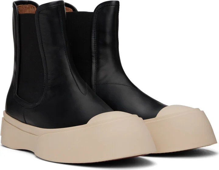 Marni Black Pablo Chelsea Boots - Image 4