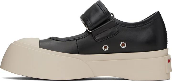 Marni Black Pablo Mary Jane Ballerina Flats - Image 3