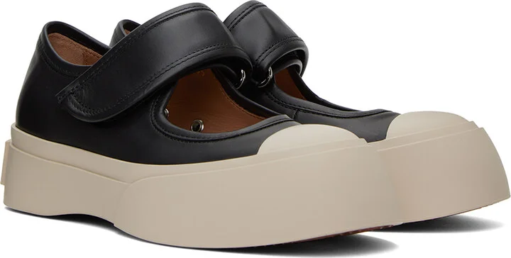 Marni Black Pablo Mary Jane Ballerina Flats - Image 4