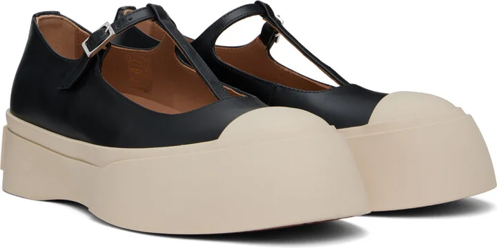 Marni Black Pablo Mary Jane Ballerina Flats - Image 4