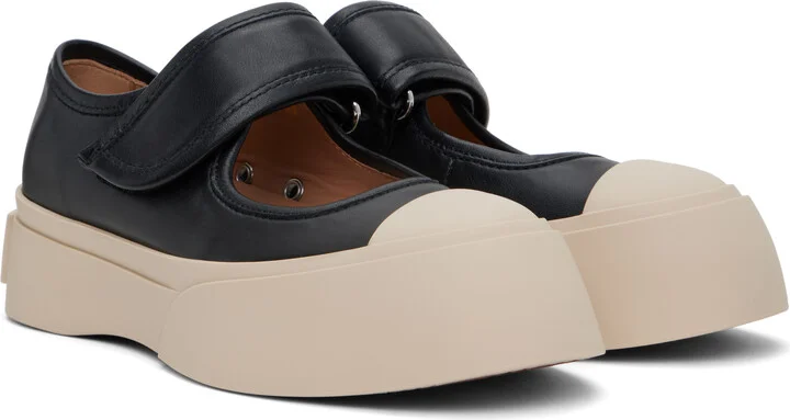 Marni Black Pablo Mary Jane Ballerina Flats - Image 4