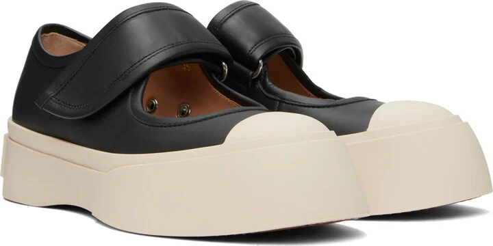 Marni Black Pablo Mary Jane Ballerina Flats - Image 4