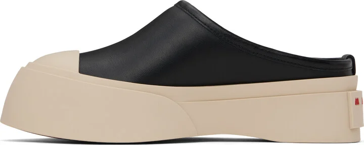 Marni Black Pablo Sabot Slip-on Loafers - Image 3
