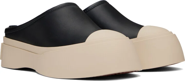 Marni Black Pablo Sabot Slip-on Loafers - Image 4