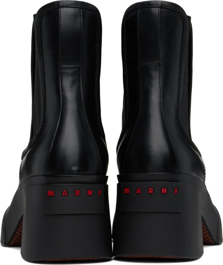 Marni Black Pablo Toe Chelsea Boots - Image 2