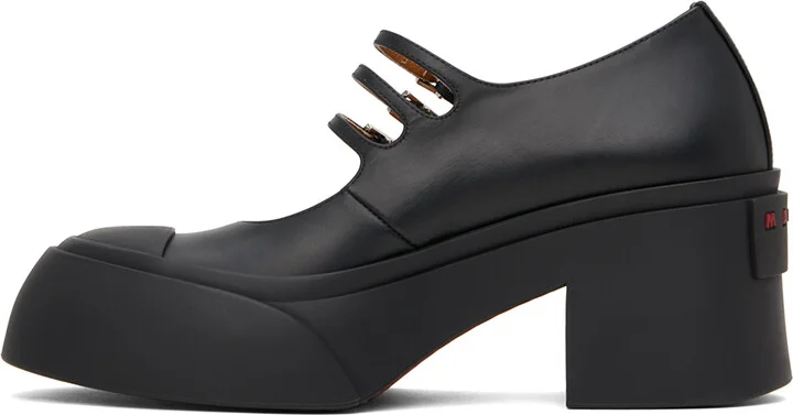 Marni Black Pablo Triple-Buckle Mary Jane Heels - Image 3
