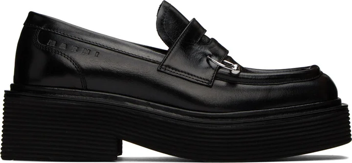 Marni Black Piercing Loafers