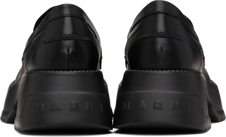 Marni Black Pinched Seam Loafers - Image 2