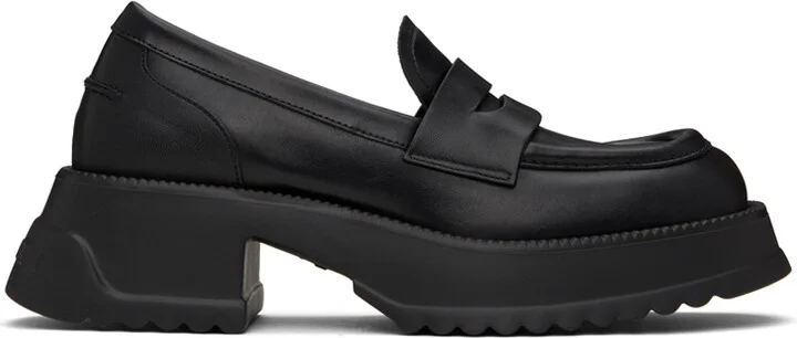 Marni Black Pinched Seam Loafers