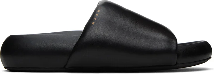 Marni Black Pouf Sandals