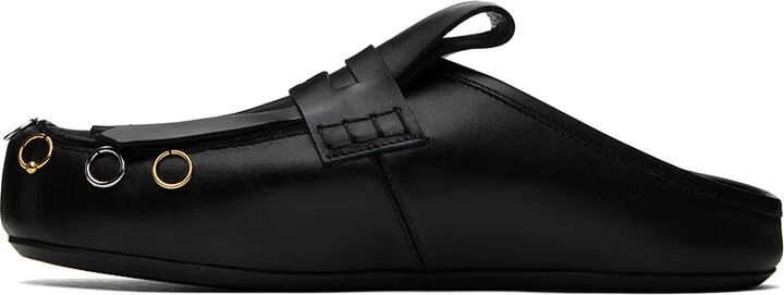 Marni Black Sabot Slip-on Loafers - Image 3