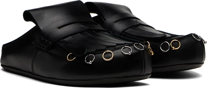 Marni Black Sabot Slip-on Loafers - Image 4