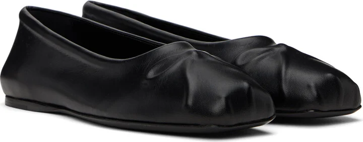 Marni Black Seamless Little Bow Ballerina Flats - Image 4