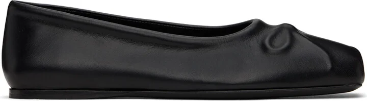 Marni Black Seamless Little Bow Ballerina Flats